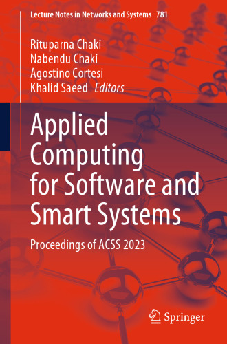 Applied Computing for Software and Smart Systems: Proceedings of ACSS 2023
