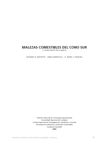 Malezas comestibles del Cono Sur y otras partes del planeta