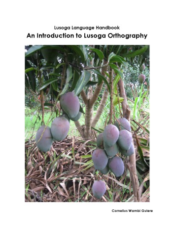 Lusoga Language Handbook. An Introduction to Lusoga Orthography