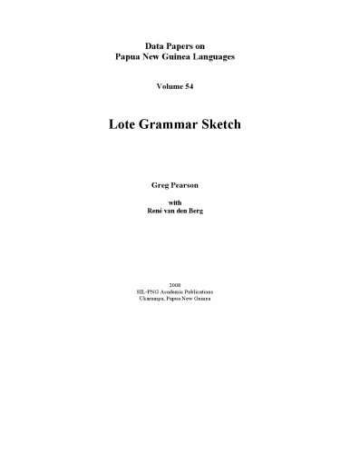Lote grammar sketch