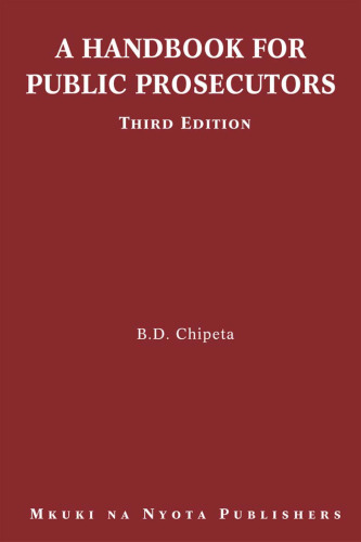 A Handbook for Public Prosecutors