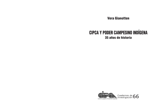 CIPCA y poder campesino indígena. 35 años de historia
