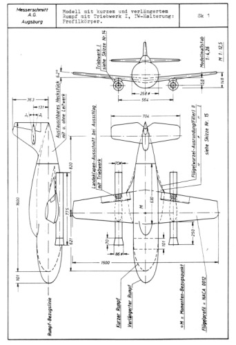 ME 328.Model-Vorschl#228;ge durch die Messerschmitt A. G.