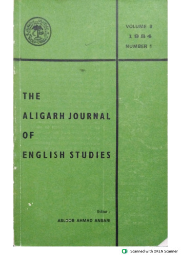 The Aligarh Journal of English Studies