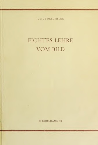 Fichtes Lehre vom Bild