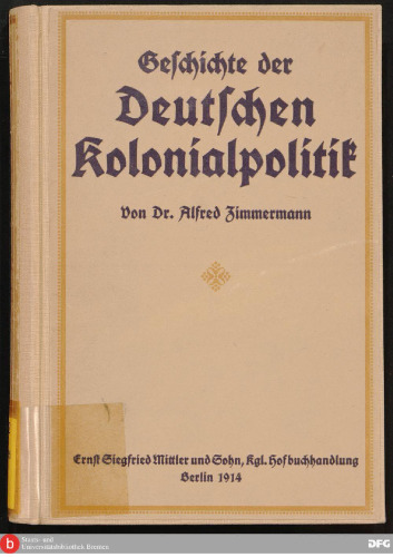 Geschichte der deutschen Kolonialpolitik