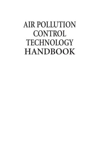 Air Pollution Control Technology Handbook