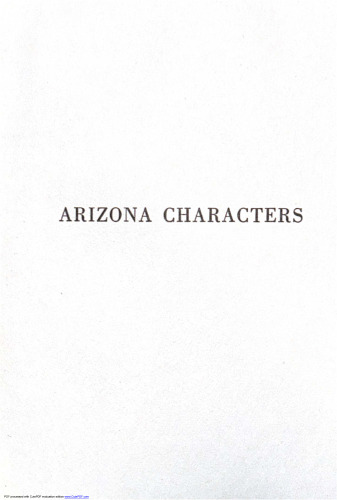 Arizona Characters
