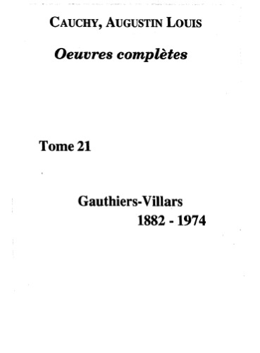 Œuvres complètes