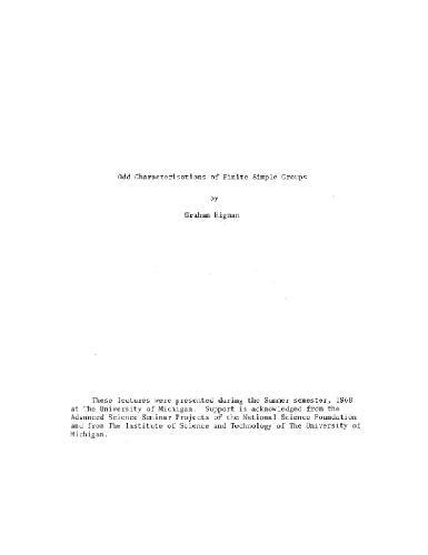 Odd characterisations of finite simple groups