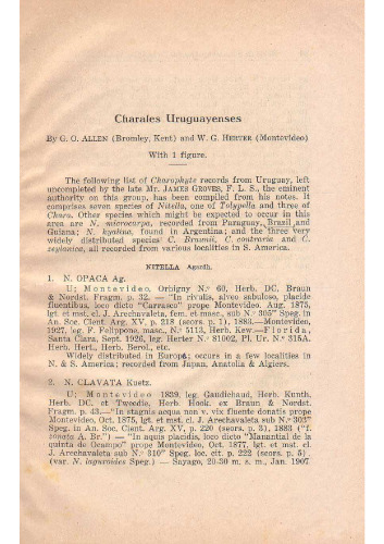 Charales Uruguayenses