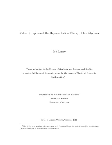 Valued Graphs and the Representation Theory of Lie Algebras