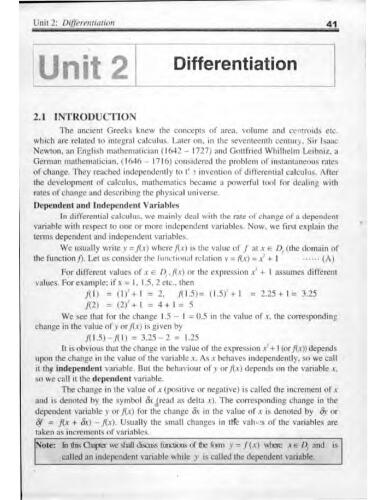 Mathematics II: Calculus and Analytic Geometry
