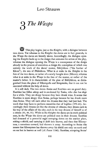 On Aristophanes' ''Wasps"