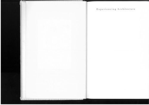 Experiencing Architecture