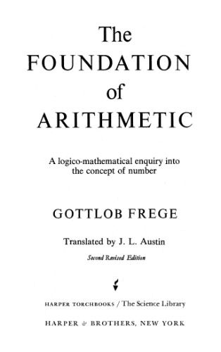 The foundation of arithmetic
