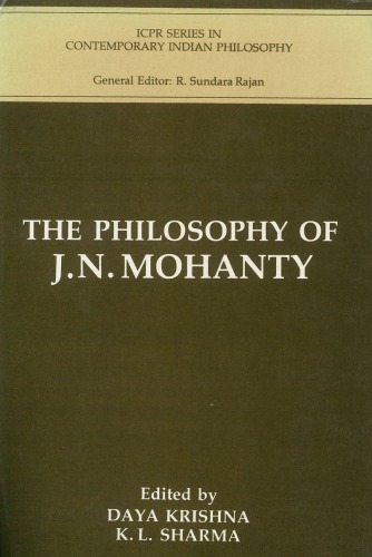 The Philosophy of J.N. Mohanty