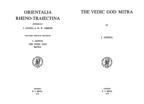 The Vedic God Mitra