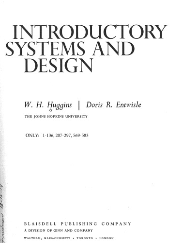 Introductory systems and design