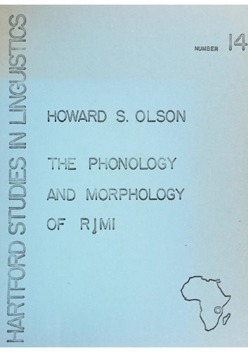 The phonology and morphology of Ri̧mi