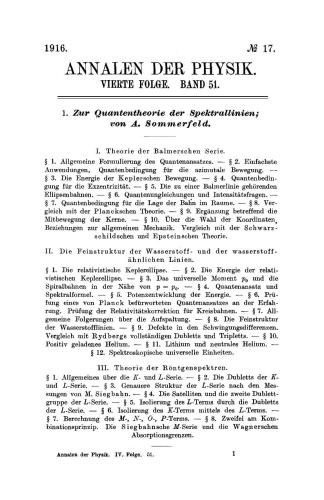 Zur Quantentheorie der Spektrallinien