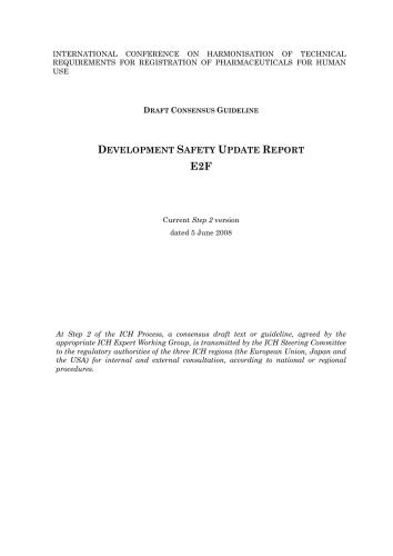 Development safety update report E2F