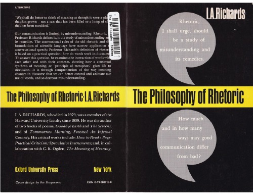 The Philosophy of Rhetoric