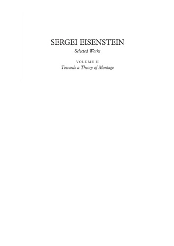 Towards a theory of montage
