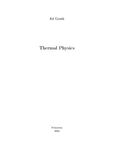 Thermal Physics