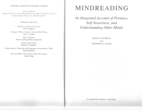 Mindreading: An Integrated Account of Pretence, Self-Awareness, and Understanding of Other Minds