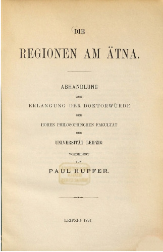Die Regionen am Ätna