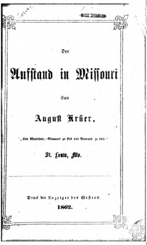 Der Aufstand in Missouri