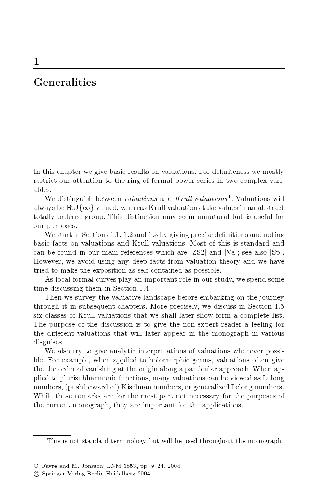 Generalities II