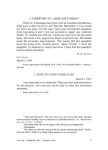 The Complete Works of Mahatma Gandhi Volume 86