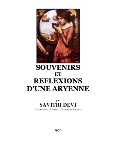 Souvenirs et reflexions d'une aryenne