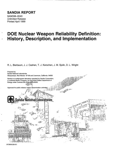 Nuclear Weapon Reliability Definition