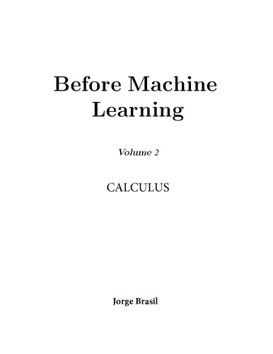 Before Machine Learning