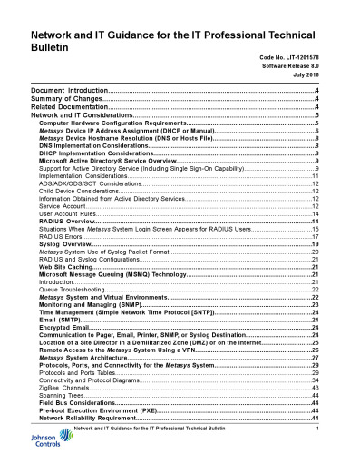 Network and IT Guidance for the IT Professional Technical Bulletin