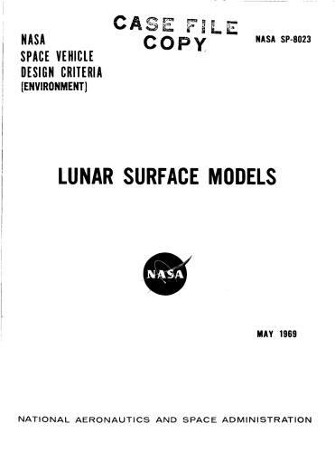 Lunar surface models