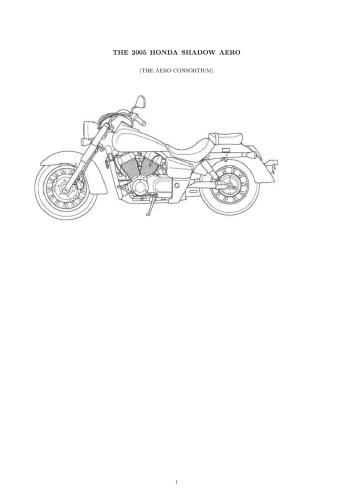 2005 Honda Shadow VT750C Service Manual
