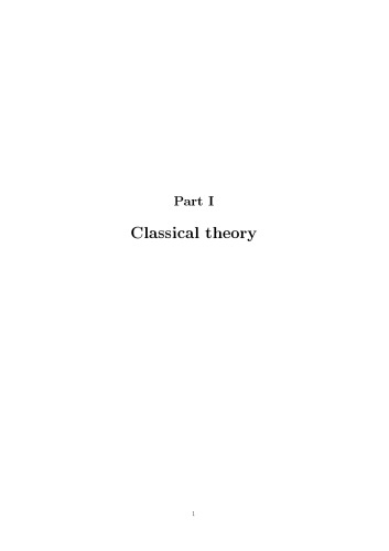[Deformation theory] Part I: Classical theory