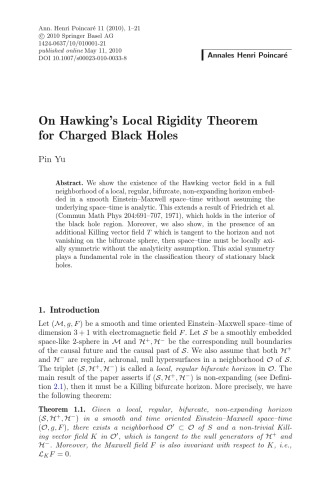 Annales Henri Poincaré - Volume 11