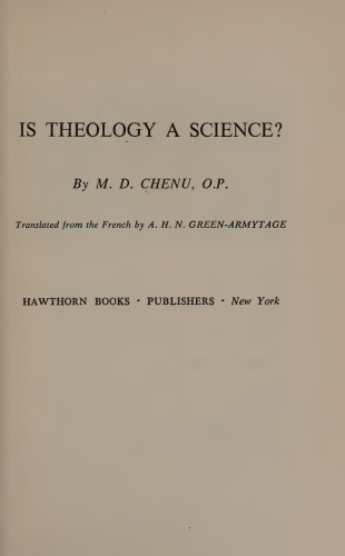 Is Theology a Science?