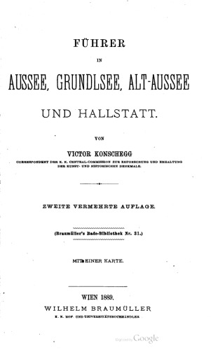 Führer in Aussee, Grundlsee, Alt-Aussee und Hallstatt