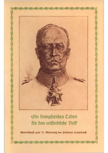 Ein kampfreiches Leben fuer das unsterbliche Volk