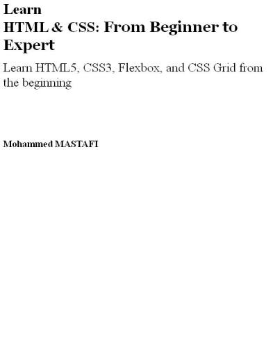 Learn HTML CSS
