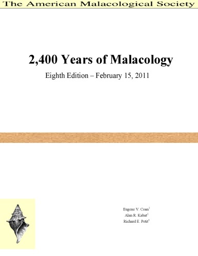 2,400 Years of Malacology
