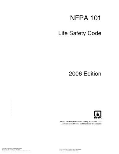 NFPA 101 - Life Safety Code - 2006 Edition