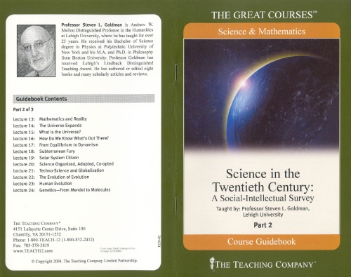Science in the Twentieth Century Guidebook