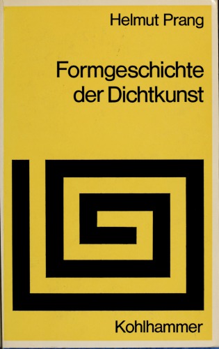 Formgeschichte der Dichtkunst